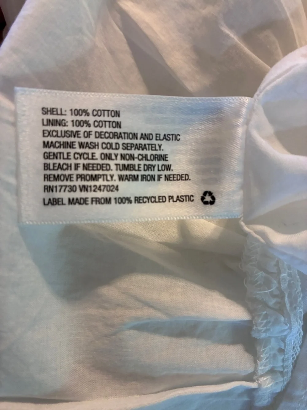 LoveShackFancy x Target Talulah in White Pintuck Yoke Lace Trim Dress XS - Picture 4 of 9